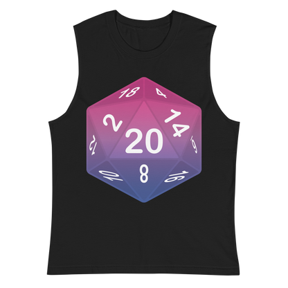 Pride Dice - Bisexual Unisex Muscle Shirt