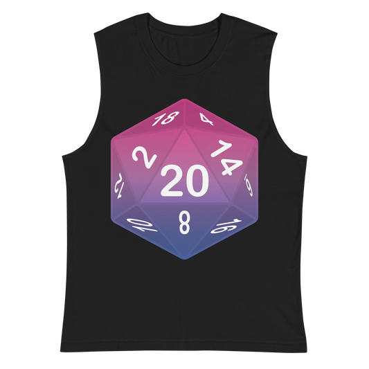 Pride Dice - Bisexual Unisex Muscle Shirt