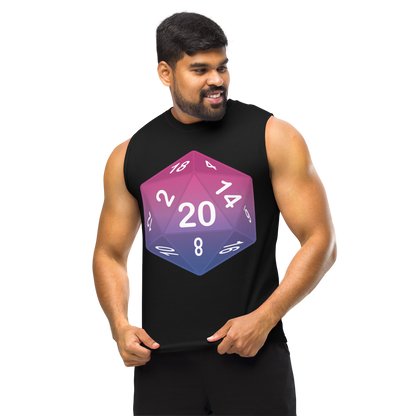 Pride Dice - Bisexual Unisex Muscle Shirt