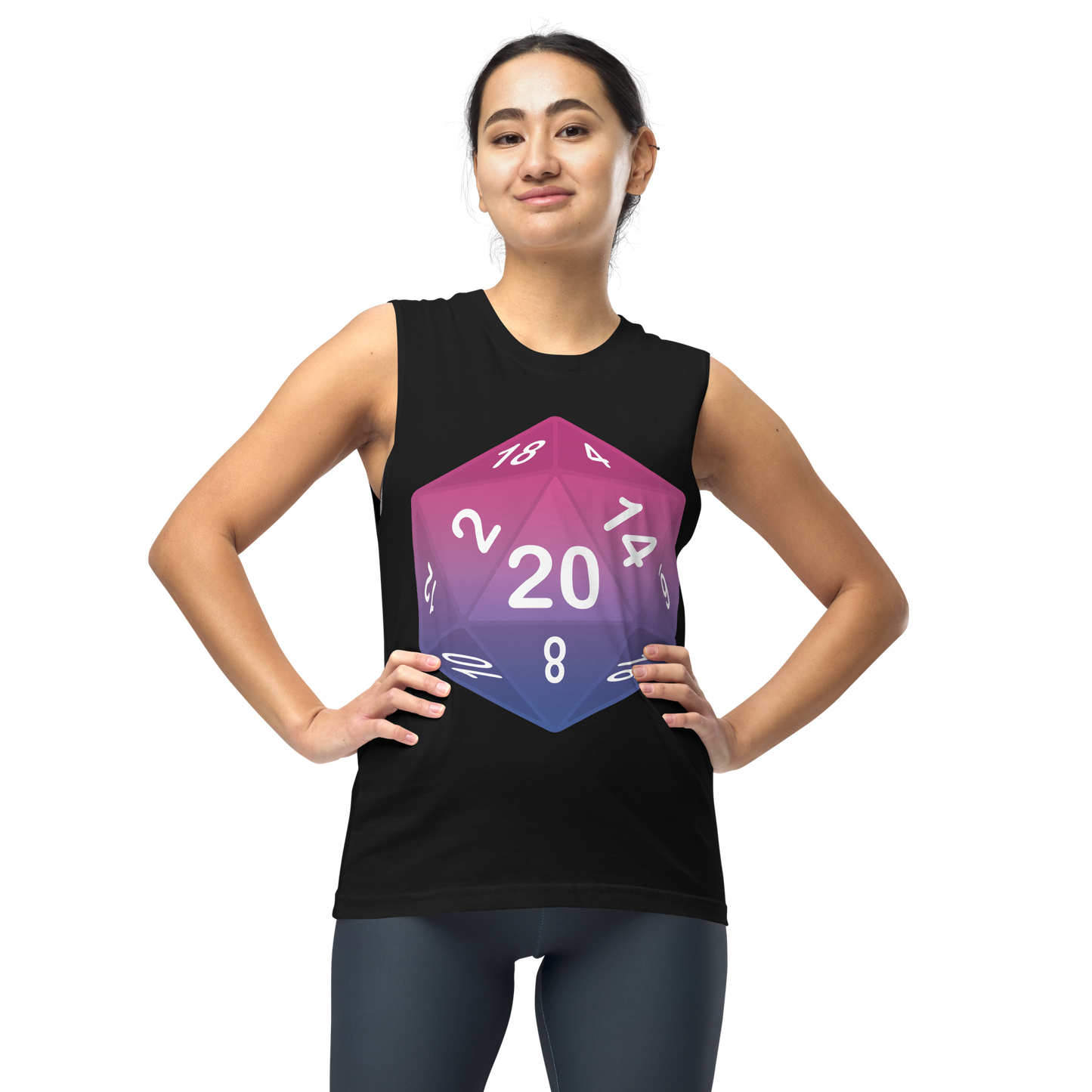 Pride Dice - Bisexual Unisex Muscle Shirt