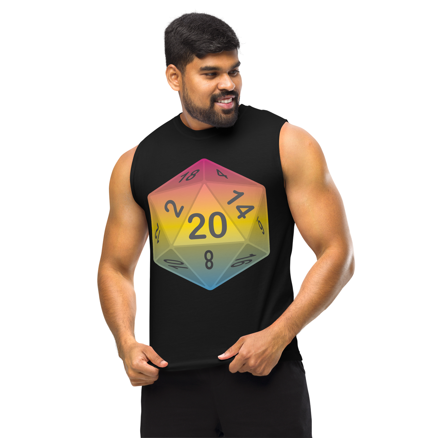 Pride Dice - Pansexual Unisex Muscle Shirt