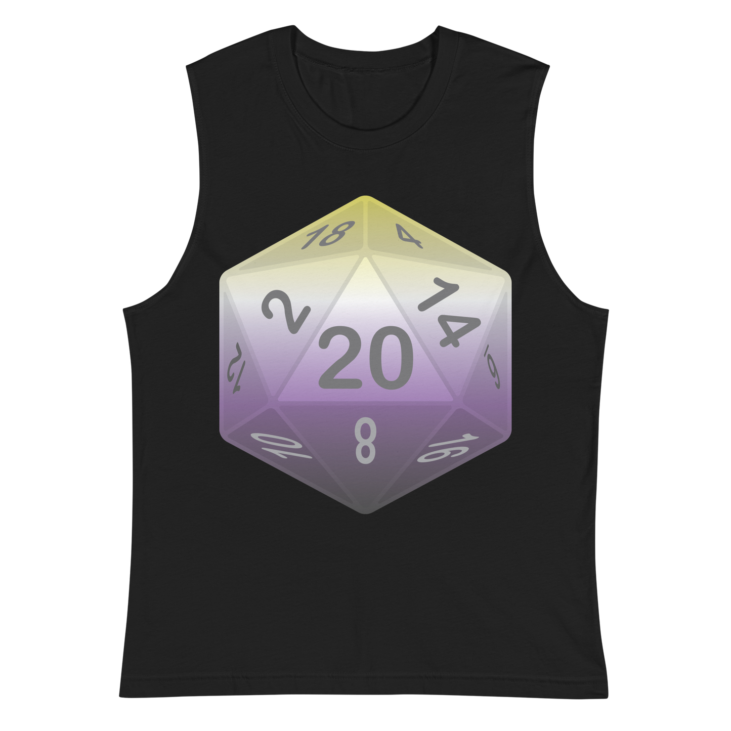 Pride Dice - Non-binary Unisex Muscle Shirt