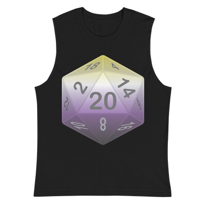 Pride Dice - Non-binary Unisex Muscle Shirt