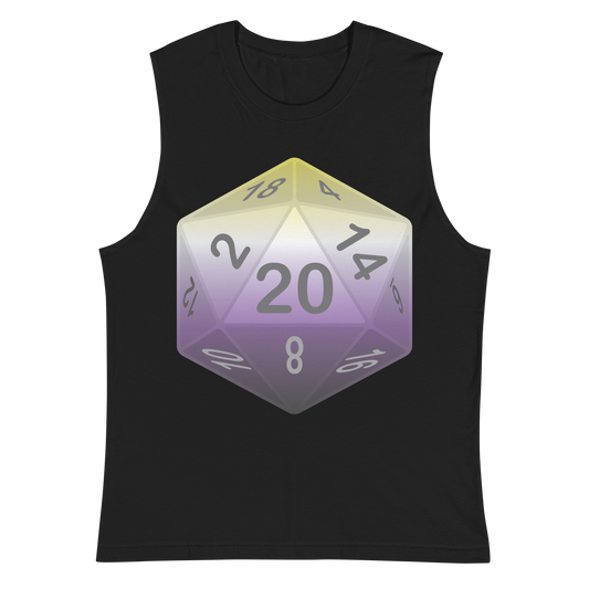 Pride Dice - Non-binary Unisex Muscle Shirt