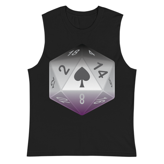 Pride Dice - Asexual Unisex Muscle Shirt