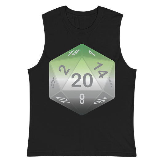 Pride Dice - Aromantic Unisex Muscle Shirt