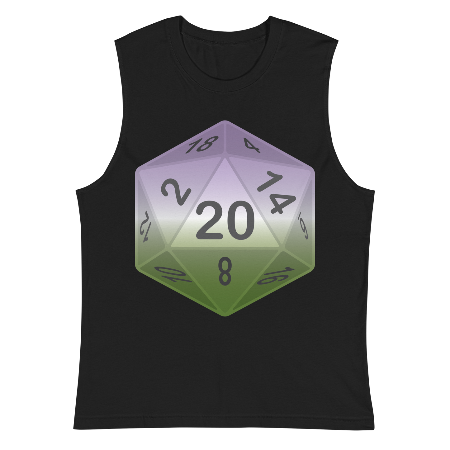 Pride Dice - Genderqueer Unisex Muscle Shirt