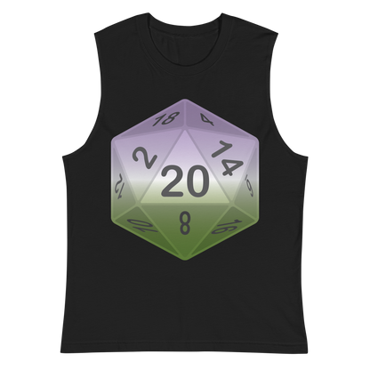 Pride Dice - Genderqueer Unisex Muscle Shirt