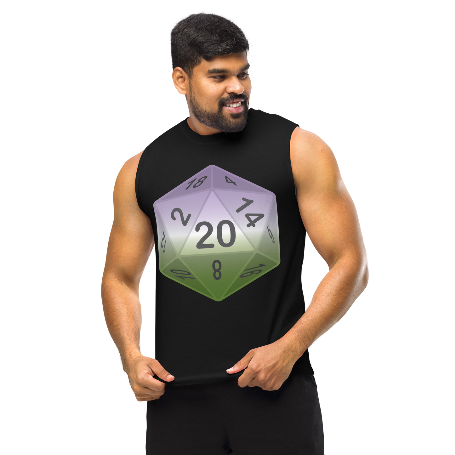 Pride Dice - Genderqueer Unisex Muscle Shirt