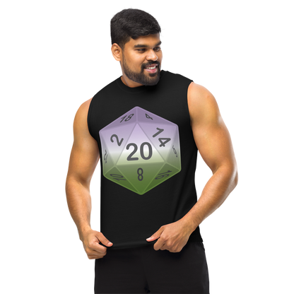 Pride Dice - Genderqueer Unisex Muscle Shirt