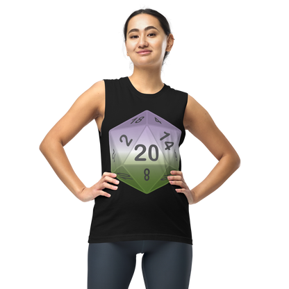 Pride Dice - Genderqueer Unisex Muscle Shirt