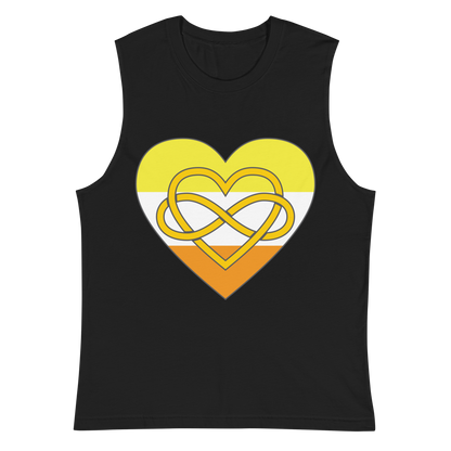 Polyamory Infinity Heart Maverique Pride Unisex Muscle Shirt