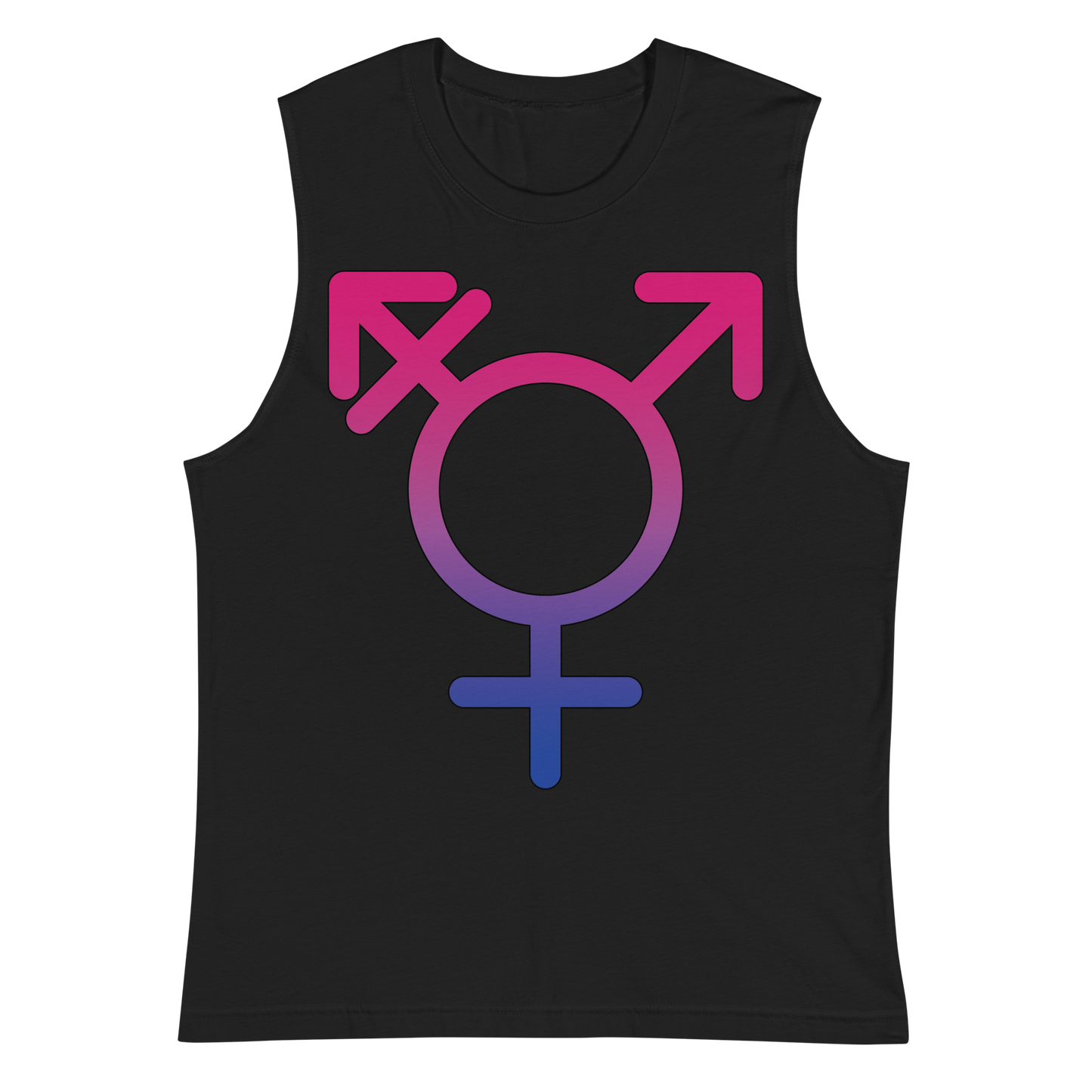 Transgender Symbol - Bisexual Pride Unisex Muscle Shirt