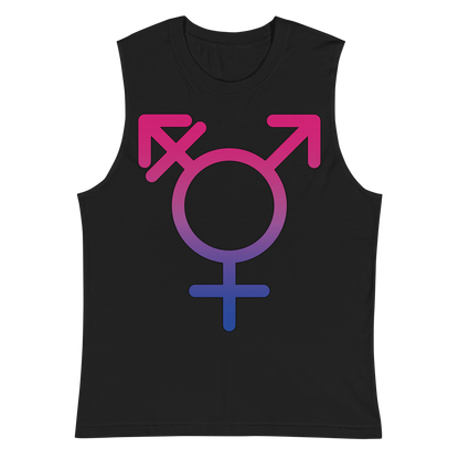 Transgender Symbol - Bisexual Pride Unisex Muscle Shirt