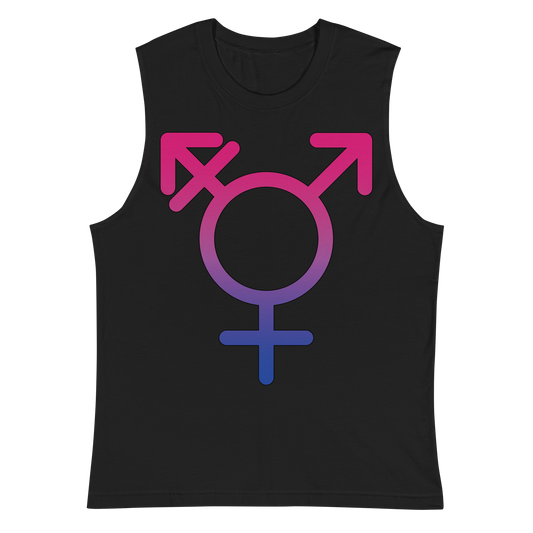 Transgender Symbol - Bisexual Pride Unisex Muscle Shirt