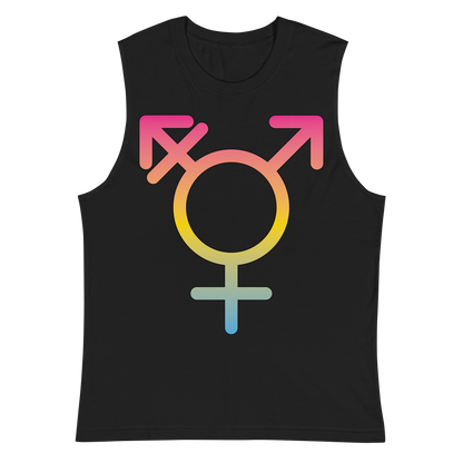 Transgender Symbol - Pansexual Pride Unisex Muscle Shirt