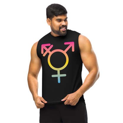 Transgender Symbol - Pansexual Pride Unisex Muscle Shirt