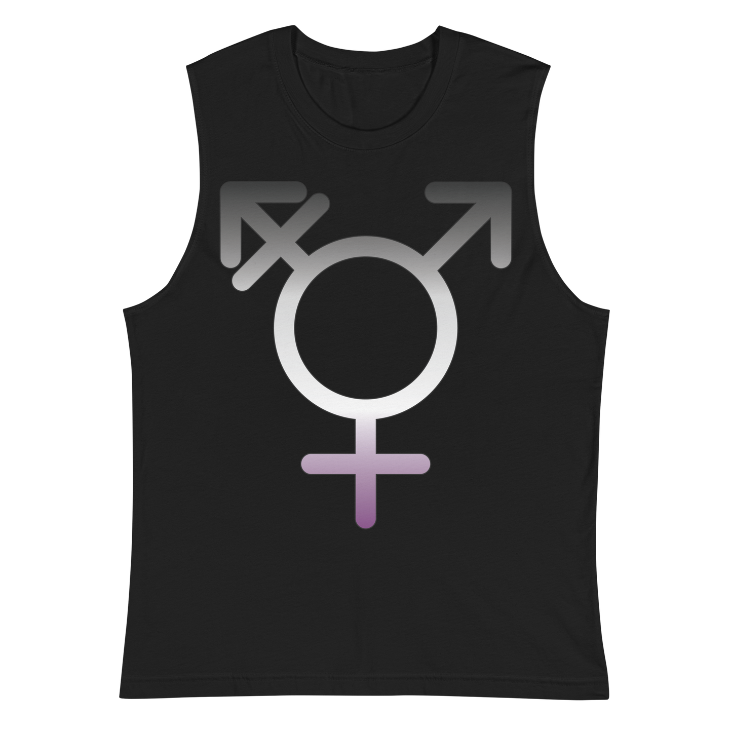 Transgender Symbol - Asexual/Demisexual Pride Unisex Muscle Shirt