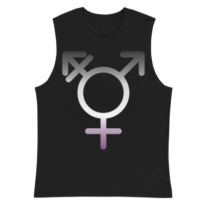 Transgender Symbol - Asexual/Demisexual Pride Unisex Muscle Shirt