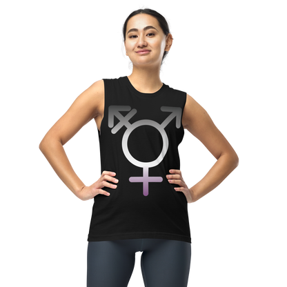 Transgender Symbol - Asexual/Demisexual Pride Unisex Muscle Shirt