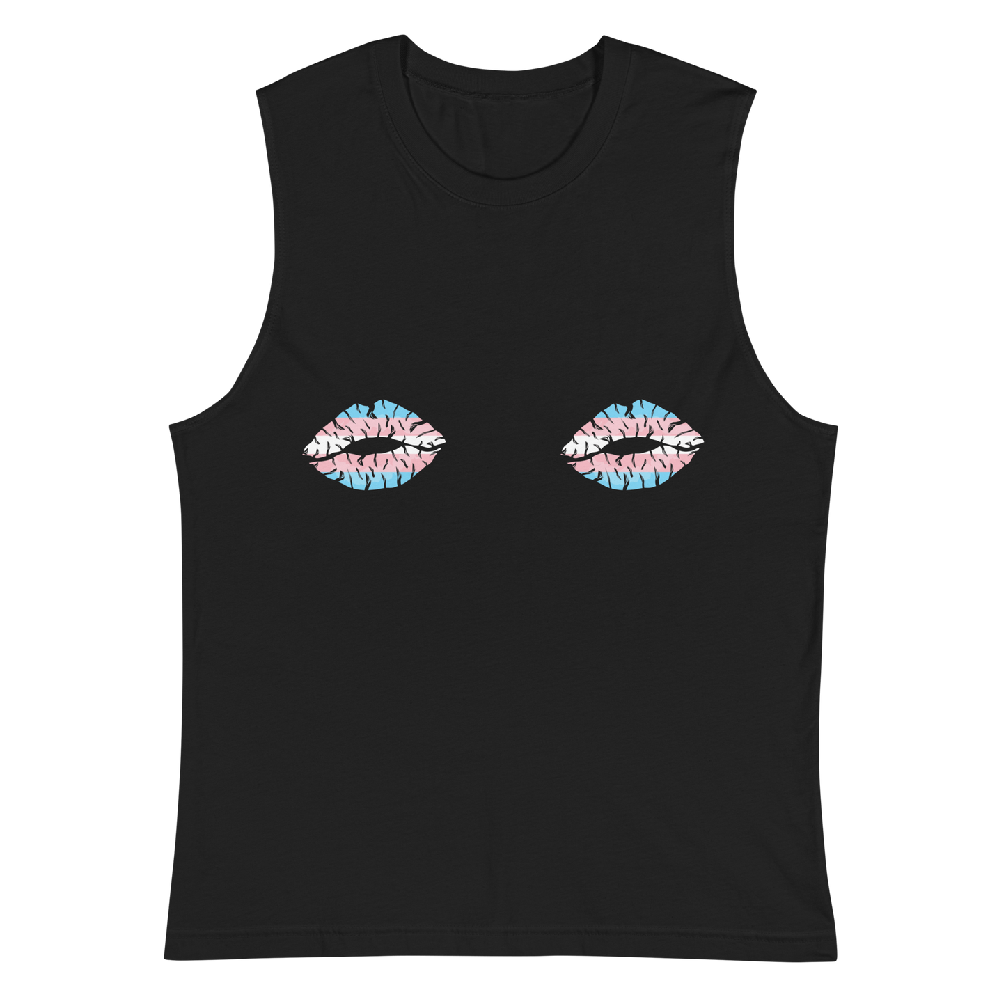 Trans Boob Kisses Unisex Muscle Shirt