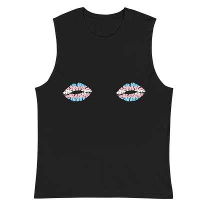 Trans Boob Kisses Unisex Muscle Shirt