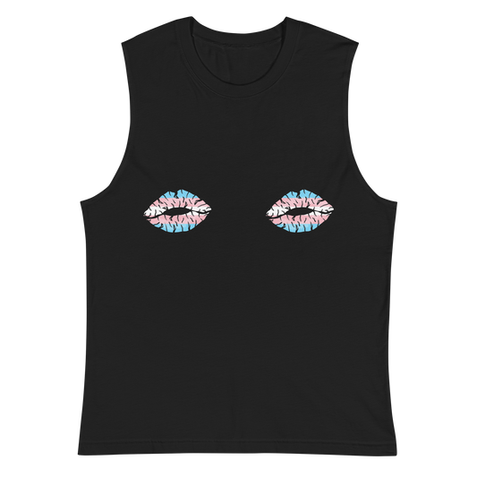 Trans Boob Kisses Unisex Muscle Shirt