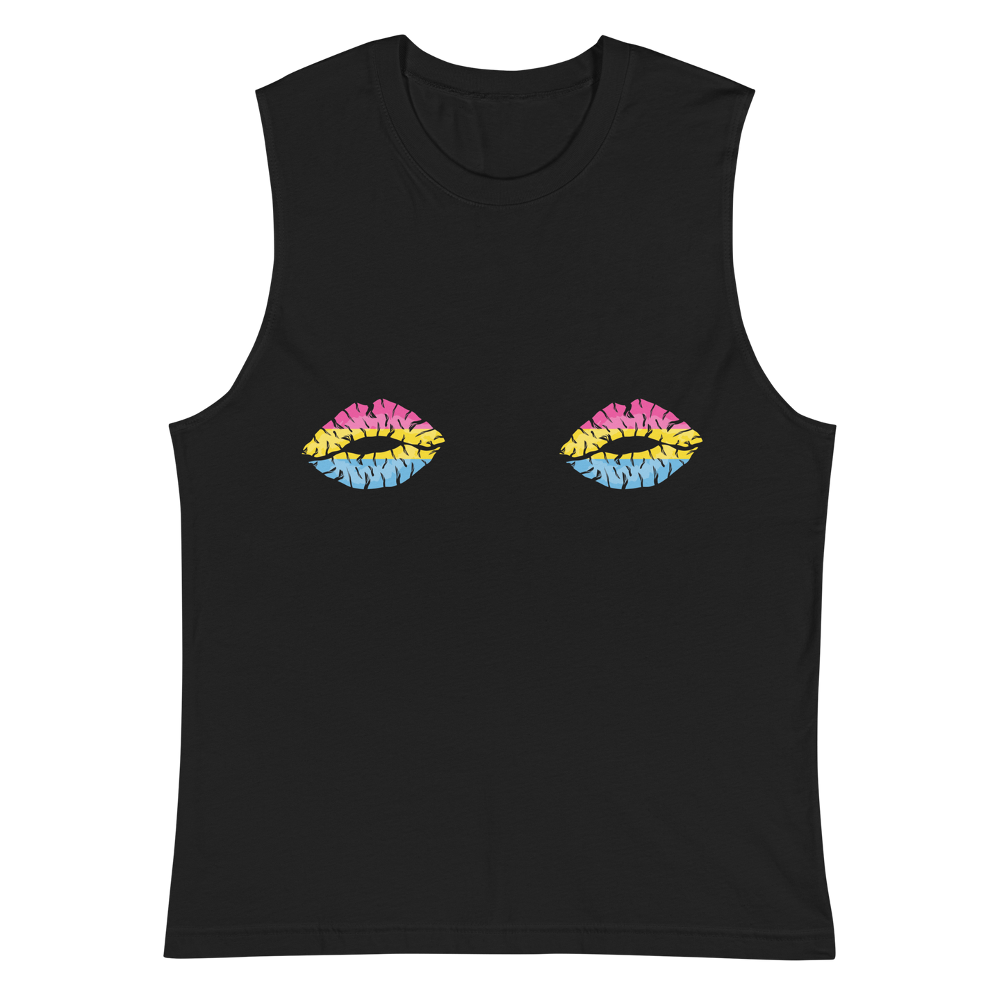 Pan Boob Kisses Unisex Muscle Shirt