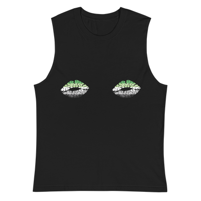 Aro Boob Kisses Unisex Muscle Shirt