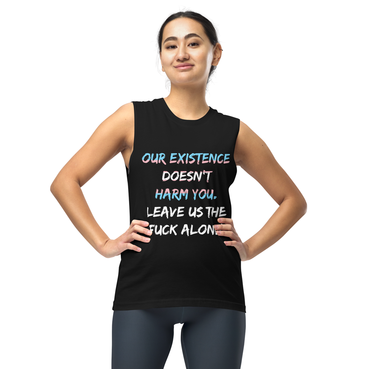 Leave Us Alone Unisex Muscle Shirt