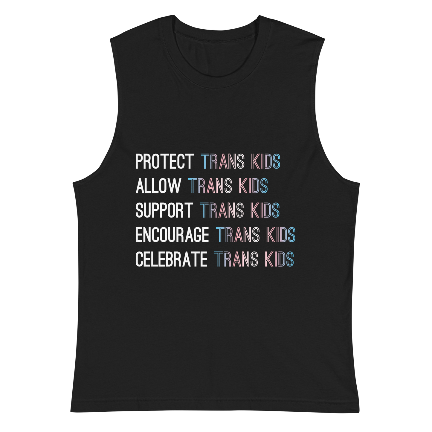 Support Trans Kids Unisex Muscle Shirt