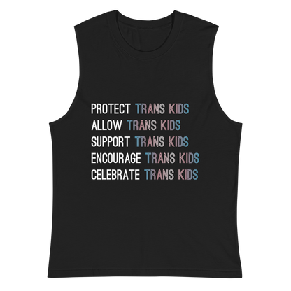 Support Trans Kids Unisex Muscle Shirt