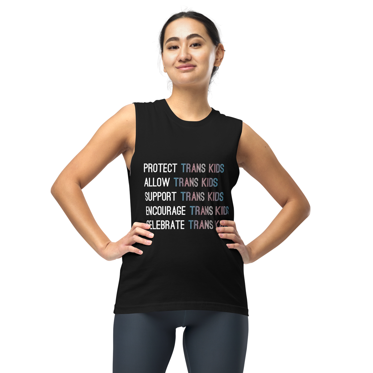 Support Trans Kids Unisex Muscle Shirt