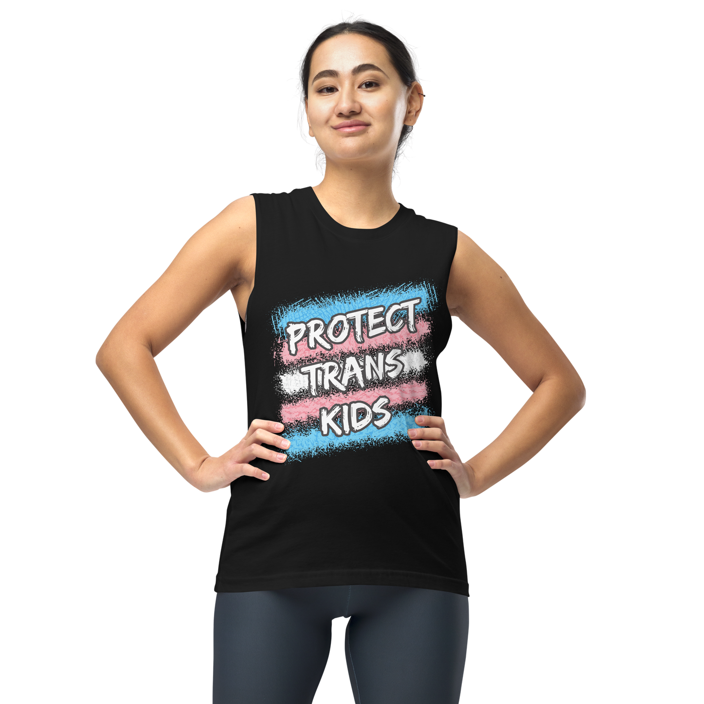 Protect Trans Kids Unisex Muscle Shirt