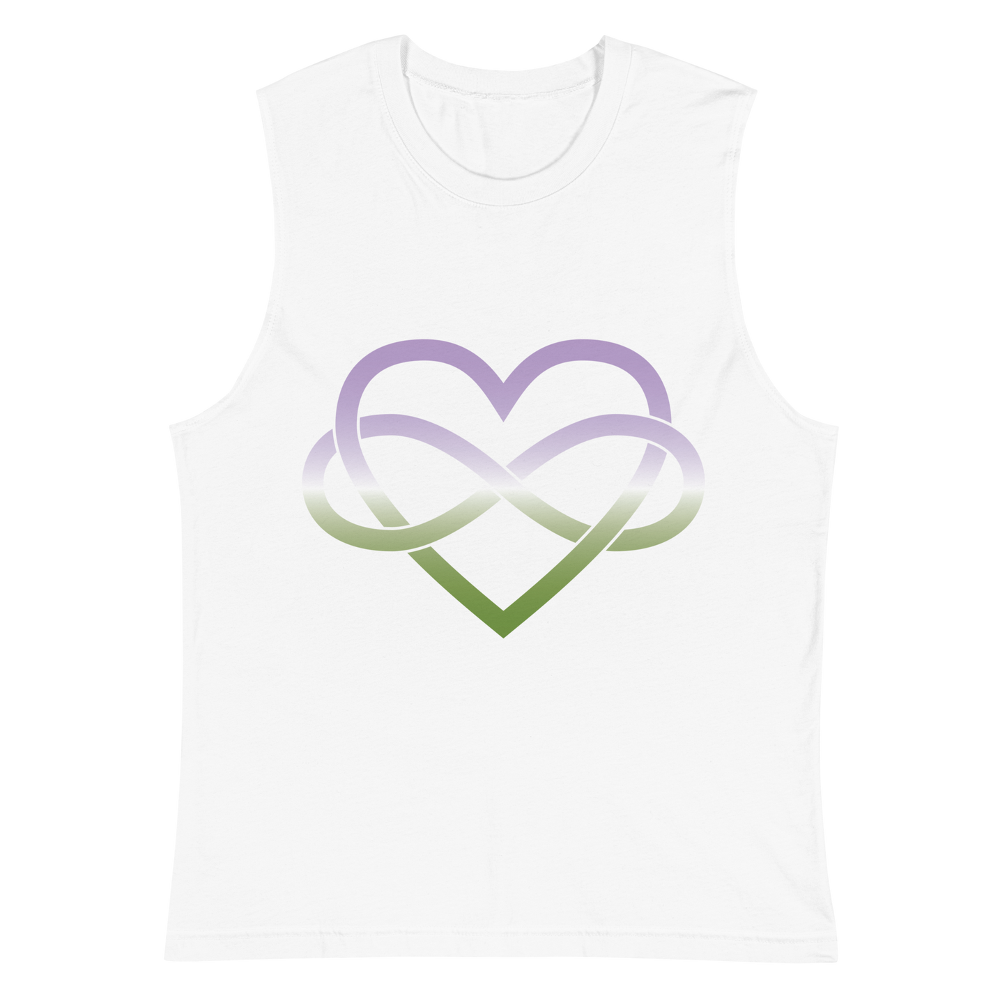 Polyamory Infinity Heart - Genderqueer Unisex Muscle Shirt