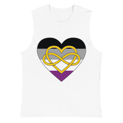 Polyamory Infinity Heart Asexual Pride Unisex Muscle Shirt