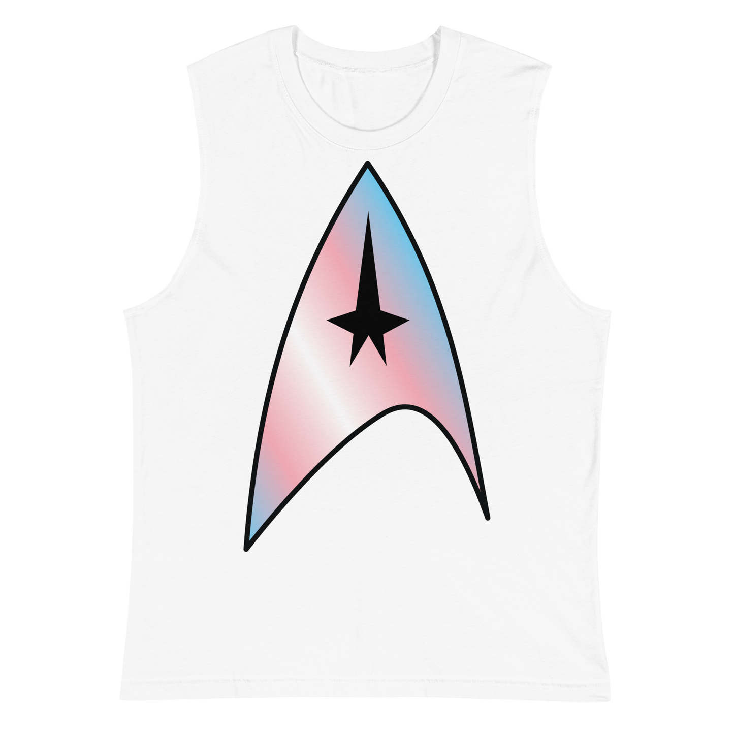 Starfleet Insignia - Trans Pride Unisex Muscle Shirt