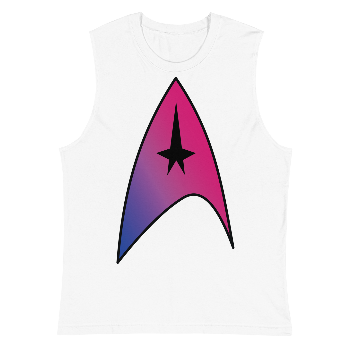 Starfleet Insignia - Bisexual Pride Unisex Muscle Shirt