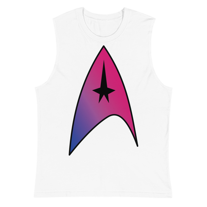 Starfleet Insignia - Bisexual Pride Unisex Muscle Shirt