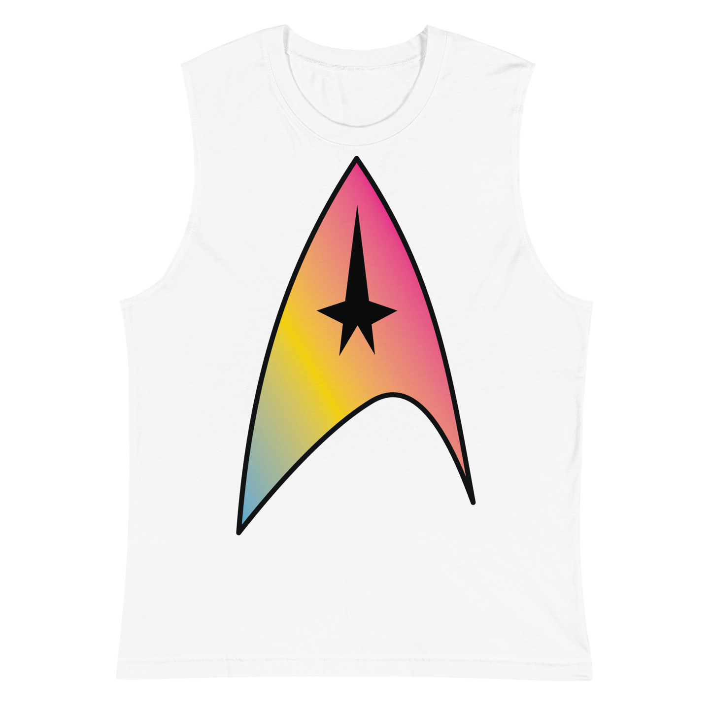 Starfleet Insignia - Pansexual Pride Unisex Muscle Shirt