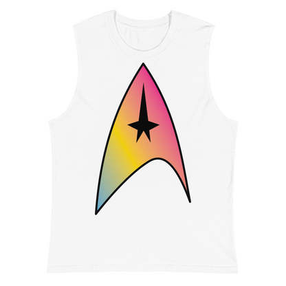 Starfleet Insignia - Pansexual Pride Unisex Muscle Shirt