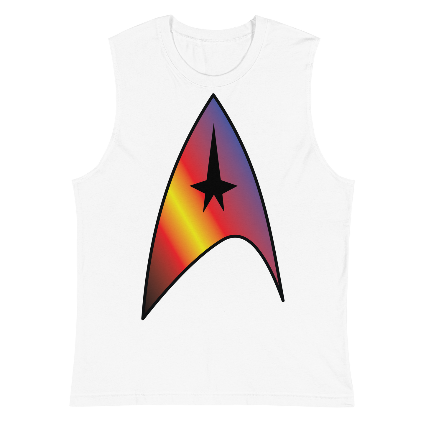 Starfleet Insignia - Polyamory Pride Unisex Muscle Shirt