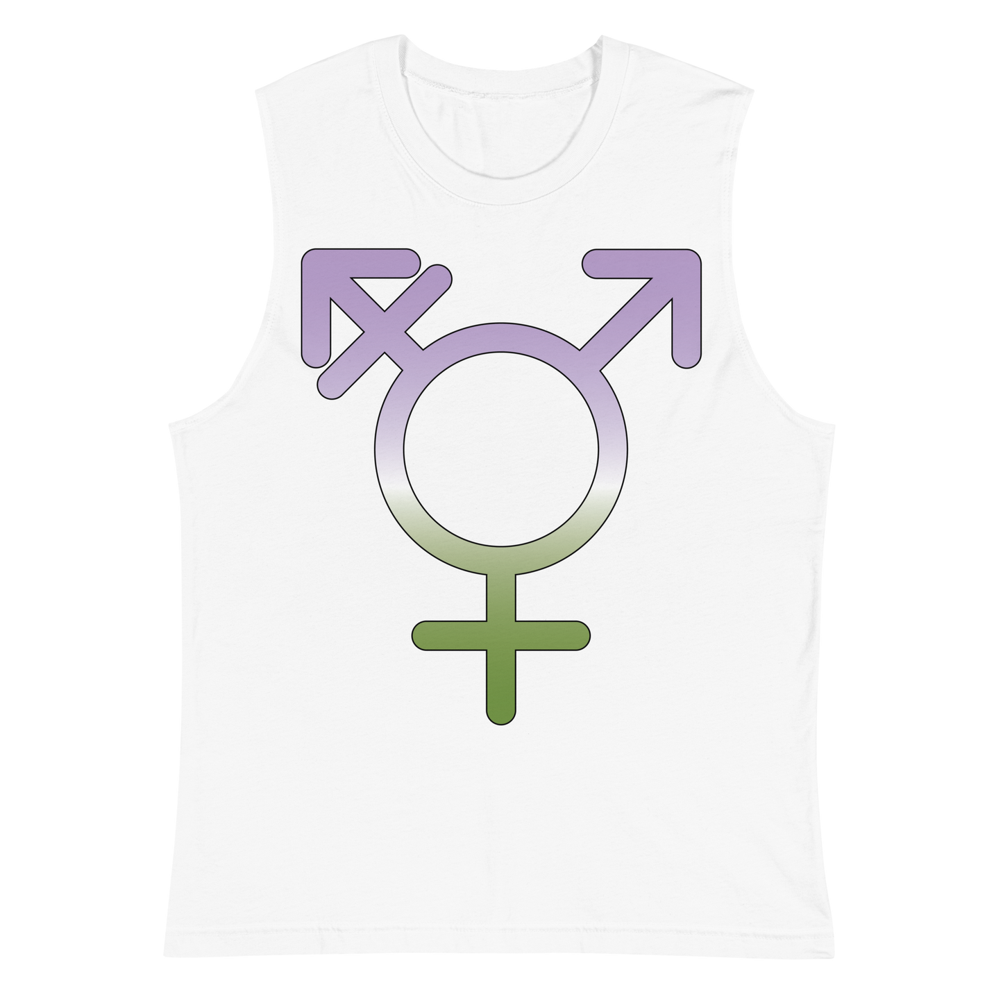 Transgender Symbol - Genderqueer Pride Unisex Muscle Shirt