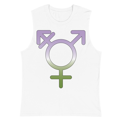 Transgender Symbol - Genderqueer Pride Unisex Muscle Shirt