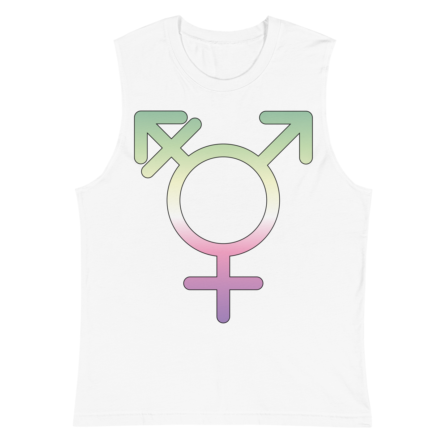 Transgender Symbol - Genderfae Pride Unisex Muscle Shirt