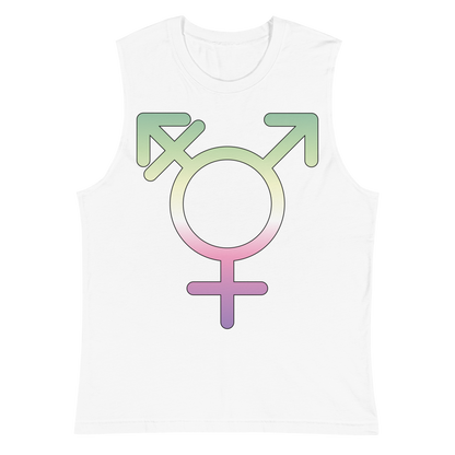 Transgender Symbol - Genderfae Pride Unisex Muscle Shirt