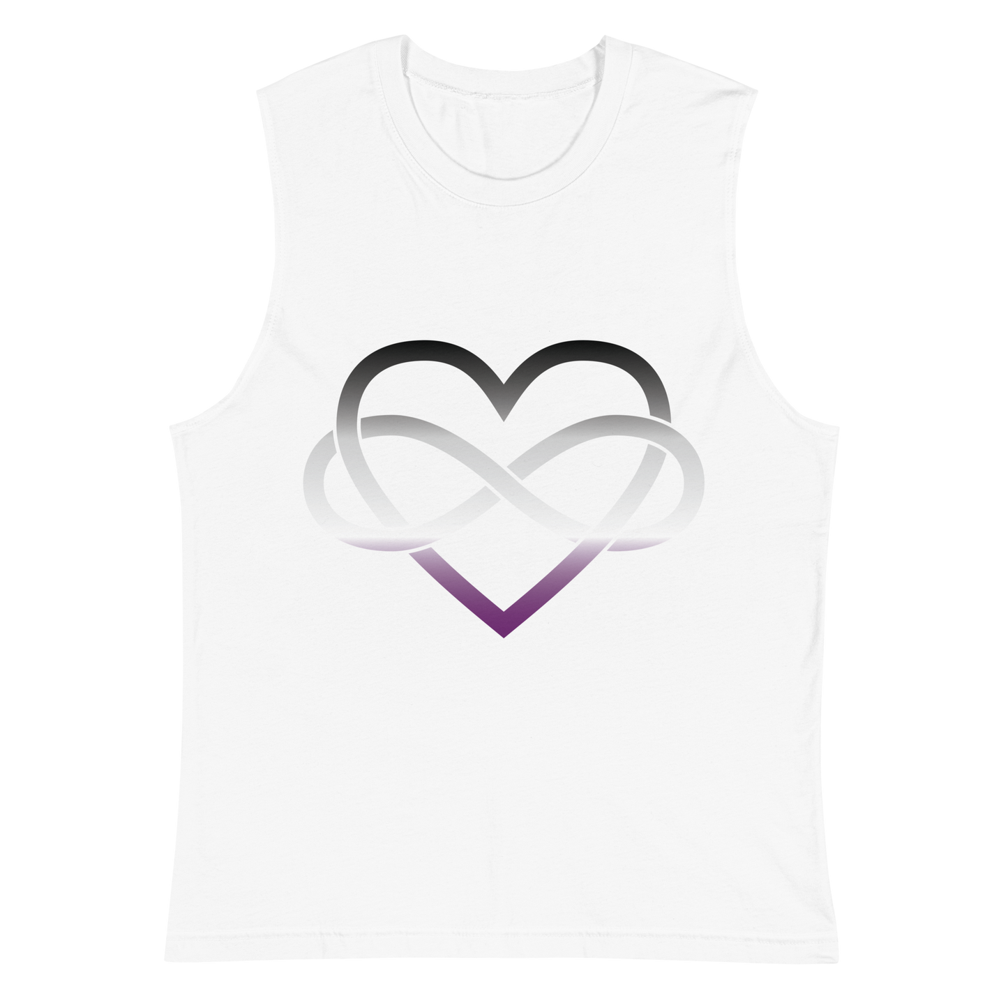 Polyamory Infinity Heart - Asexual/Demisexual Unisex Muscle Shirt