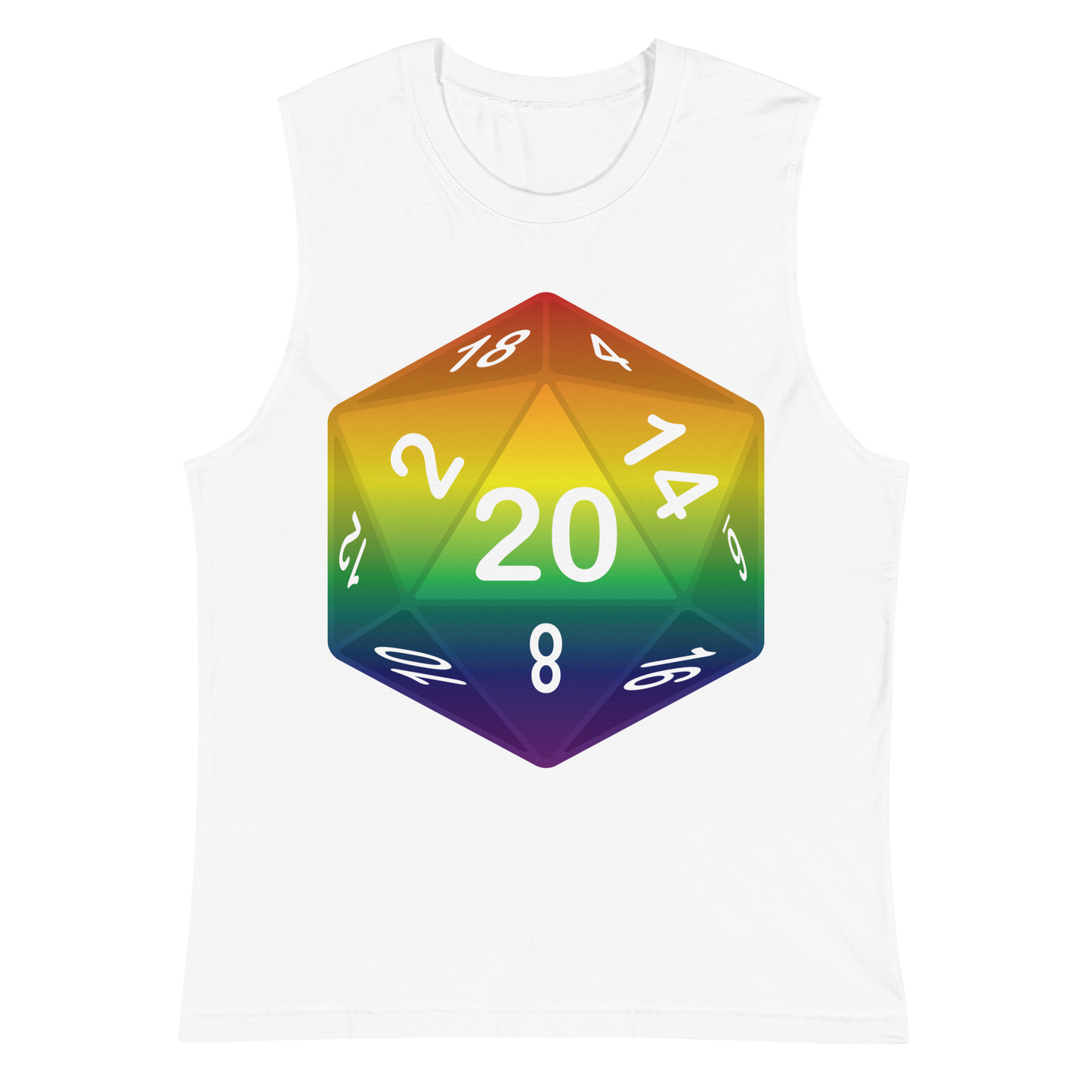 Pride Dice - Rainbow Unisex Muscle Shirt