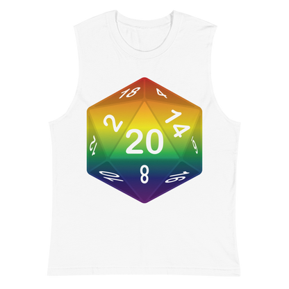 Pride Dice - Rainbow Unisex Muscle Shirt