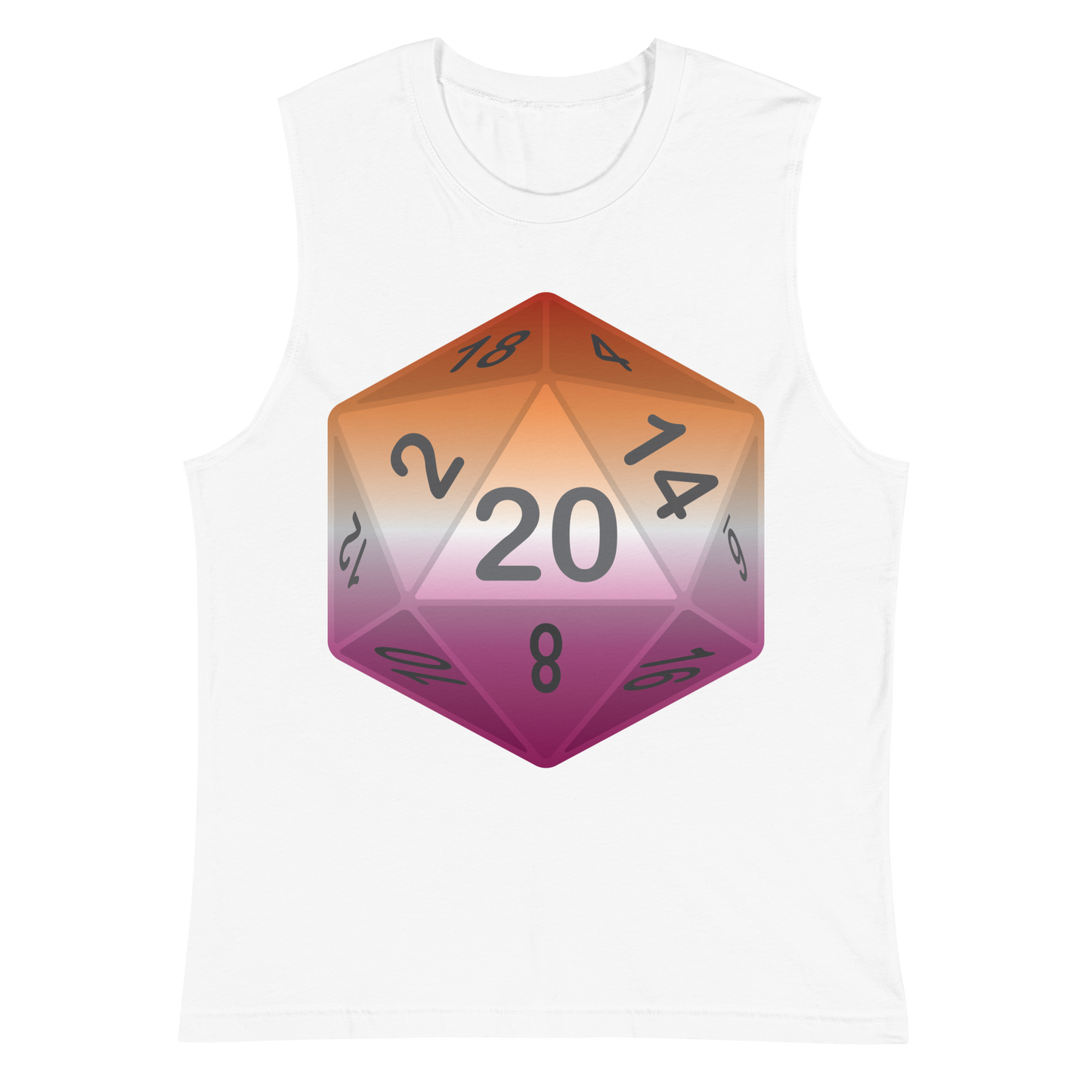 Pride Dice - Lesbian Unisex Muscle Shirt